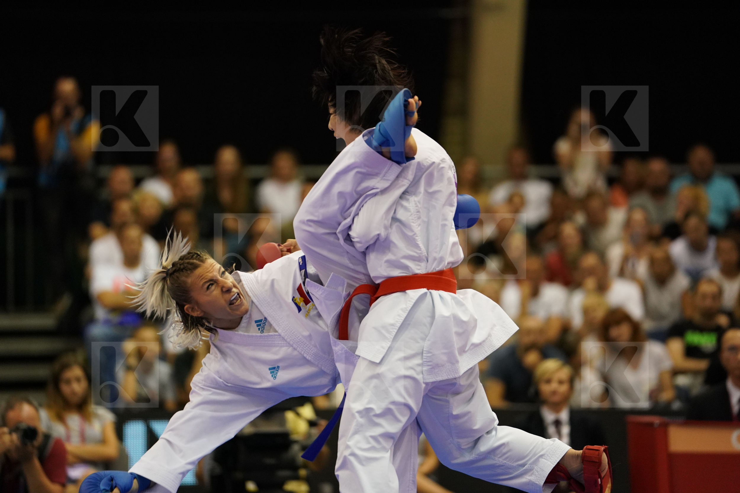 Female Kumite -50kg France Gold match Japan Miyahara Miho Recchia Alexandra